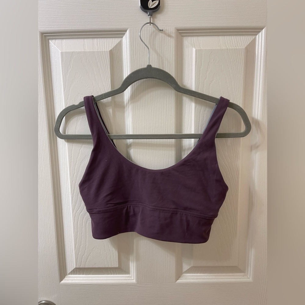 lululemon Align Reversible Bra Grape Thistle/Rhino Grey Size: 8